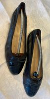 CHANEL Classic Ballerinas Black Patent Cap