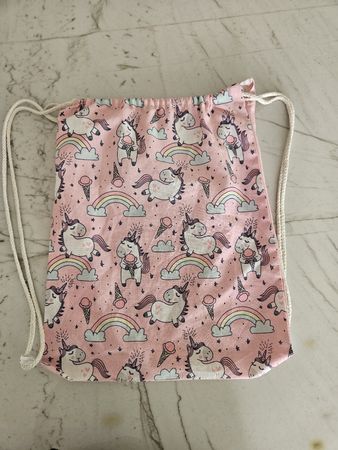 Turnbeutel mit Einhorn Motiv, Baumwolle!