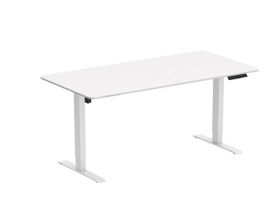 Stehpult elektrisch weiss 140 x 70 cm