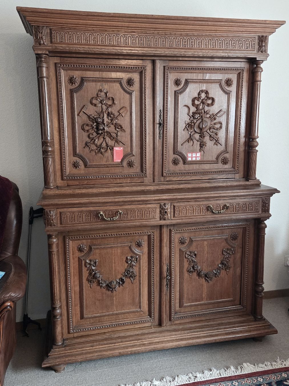 Büffets: meuble en bois sculpté 2 éléments annee 50/60 – Gebraucht aus la Chaux-de-Fonds von Firenze6