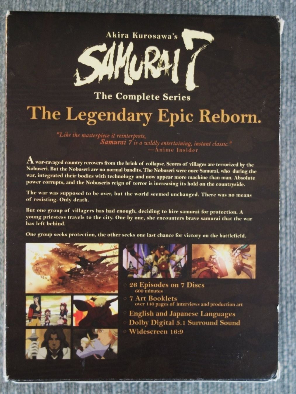Tutti i DVDs: Samurai 7, 7 DVDs the complete Series, Bonzo – Usato da Wil SG venduto da Donaldus 1