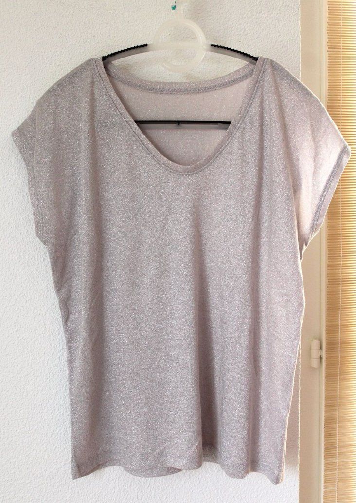 T-shirt: Oberteil mit Glizer, verm. M/L – Usato da Locarno venduto da madame-tus-sauds 4