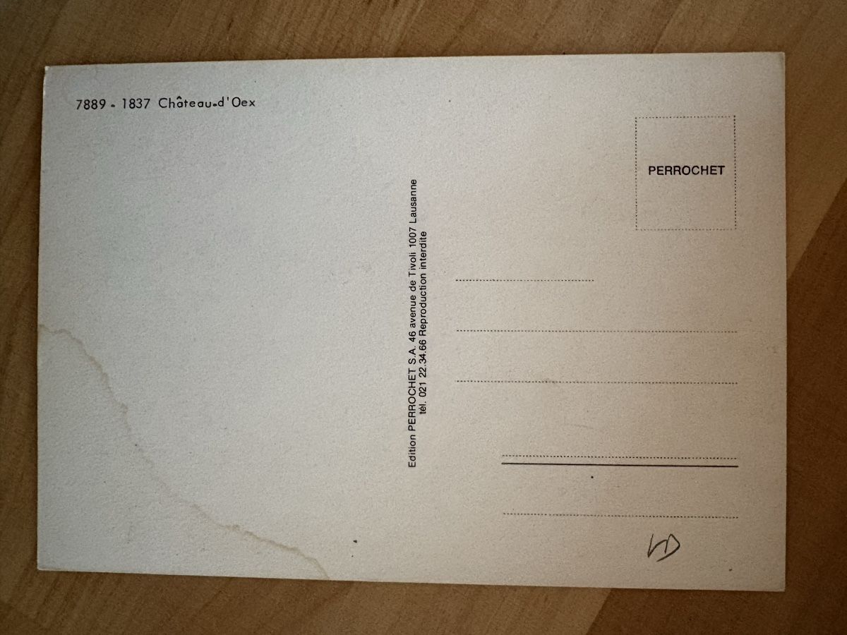 Cartoline postali: AK von Château d' Oex – Usato da Rümlang venduto da Kartenpost1 1