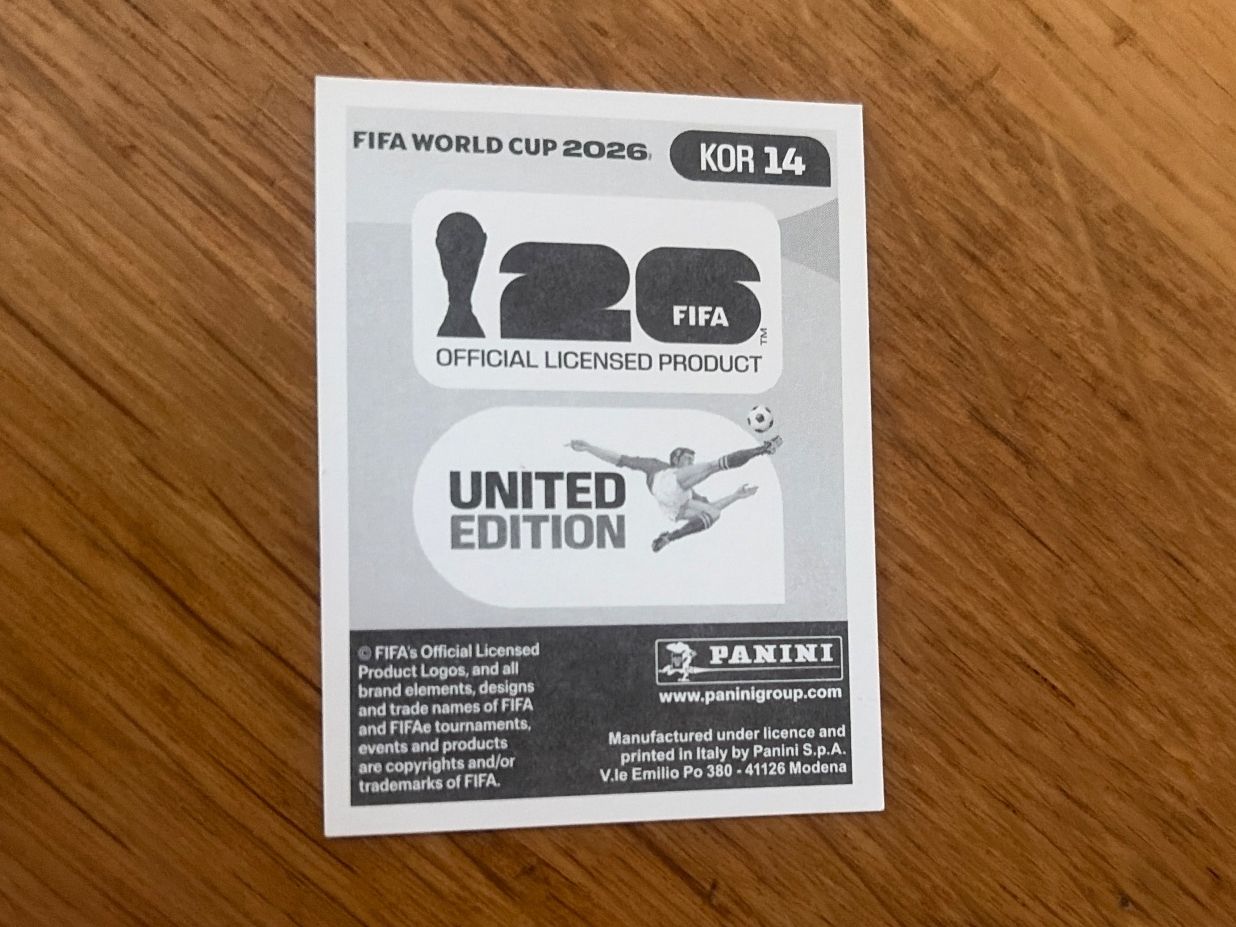Panini Carte collezionabili: PANINI FIFA WORLD CUP 2026-KOR 14 – Usato da Orbe venduto da heglau 1