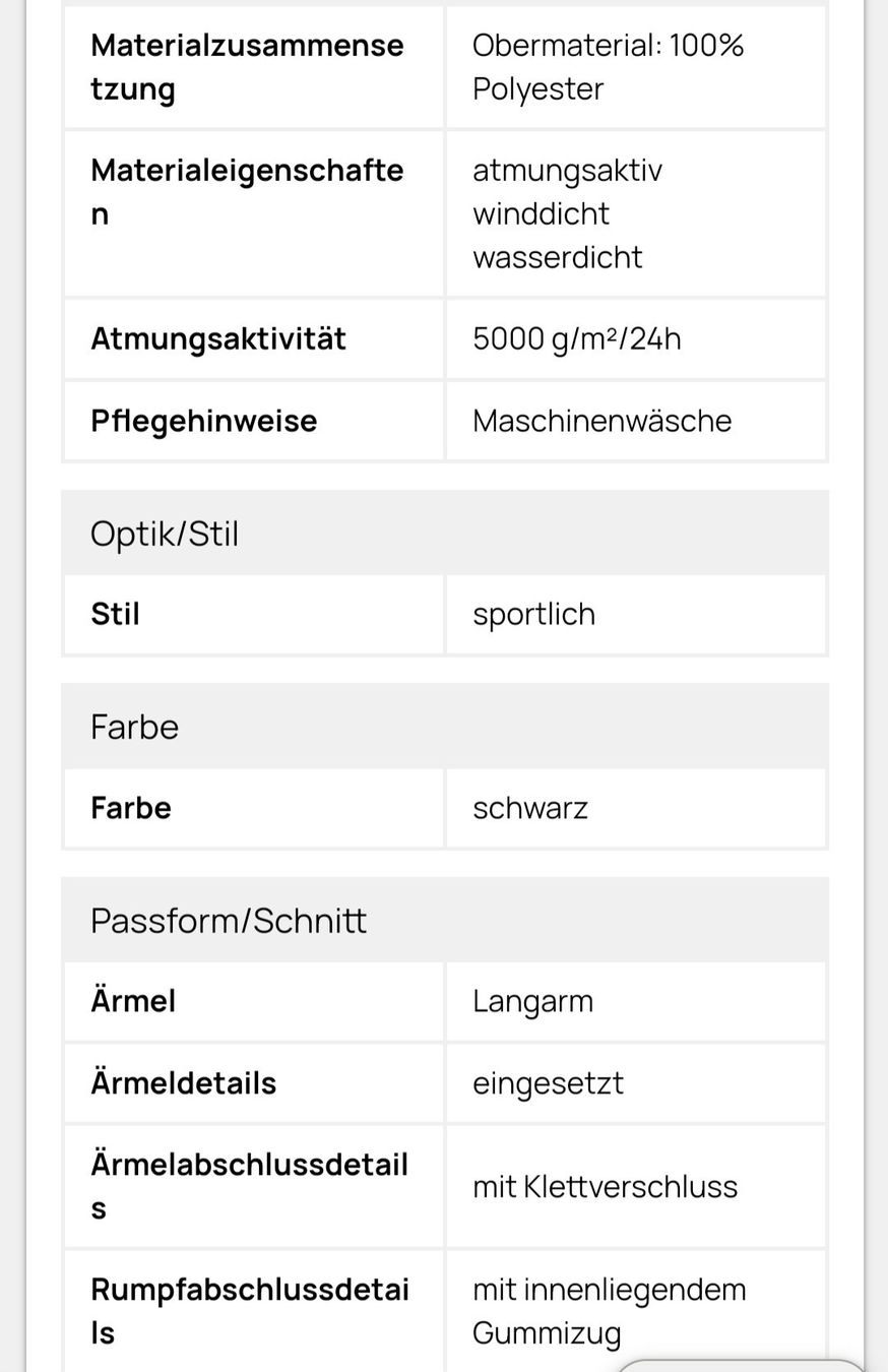 Giacche: Regenjacke – Usato da Illgau venduto da usa_c6q6 7