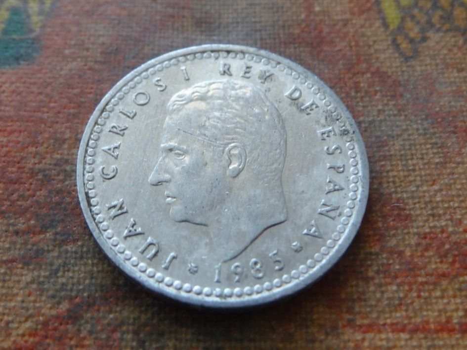 Alle Münzen: ESPAGNE  1  Pesetas  1985  (Z) – Gebraucht aus Romanel-sur-Lausanne von Swift13 1