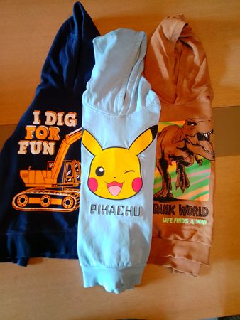 Lot de 3 sweats à capuche