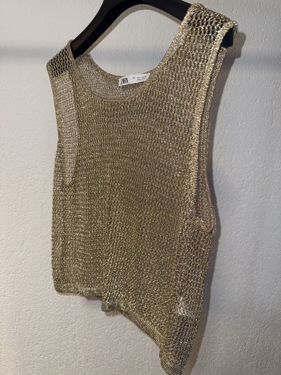 Zara Top: ZARA CROPPED TOP GOLD GRÖSSE L – Nuovo (secondo la descrizione) da Rorschacherberg venduto da drdupor 2
