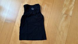 Schwarzes Top aus Bio-Baumwolle, Grösse 92