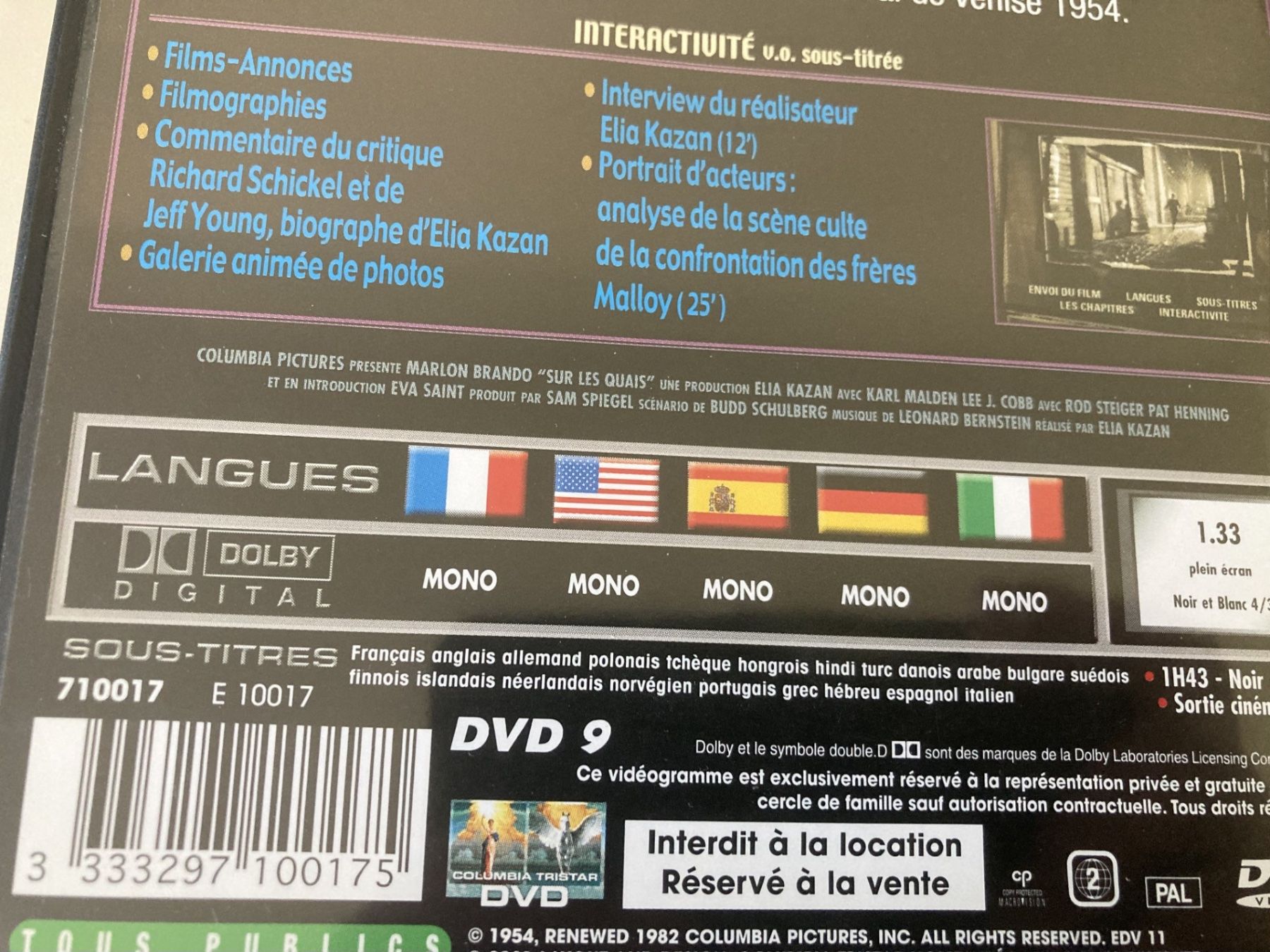 Tutti i DVDs: Sur les quais - Marlon Brando – Usato da Neuchâtel venduto da Rougesky 2