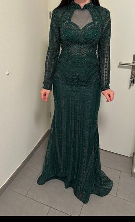 Grünes Abendkleid Grösse S