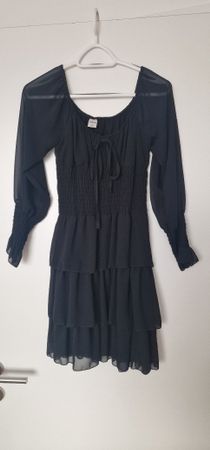 Schwarzes Zebra Kleid, Grösse M, Herbst/Winter Look!