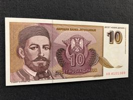 Belgrad 1994 - 10 Novih Dinara UNC