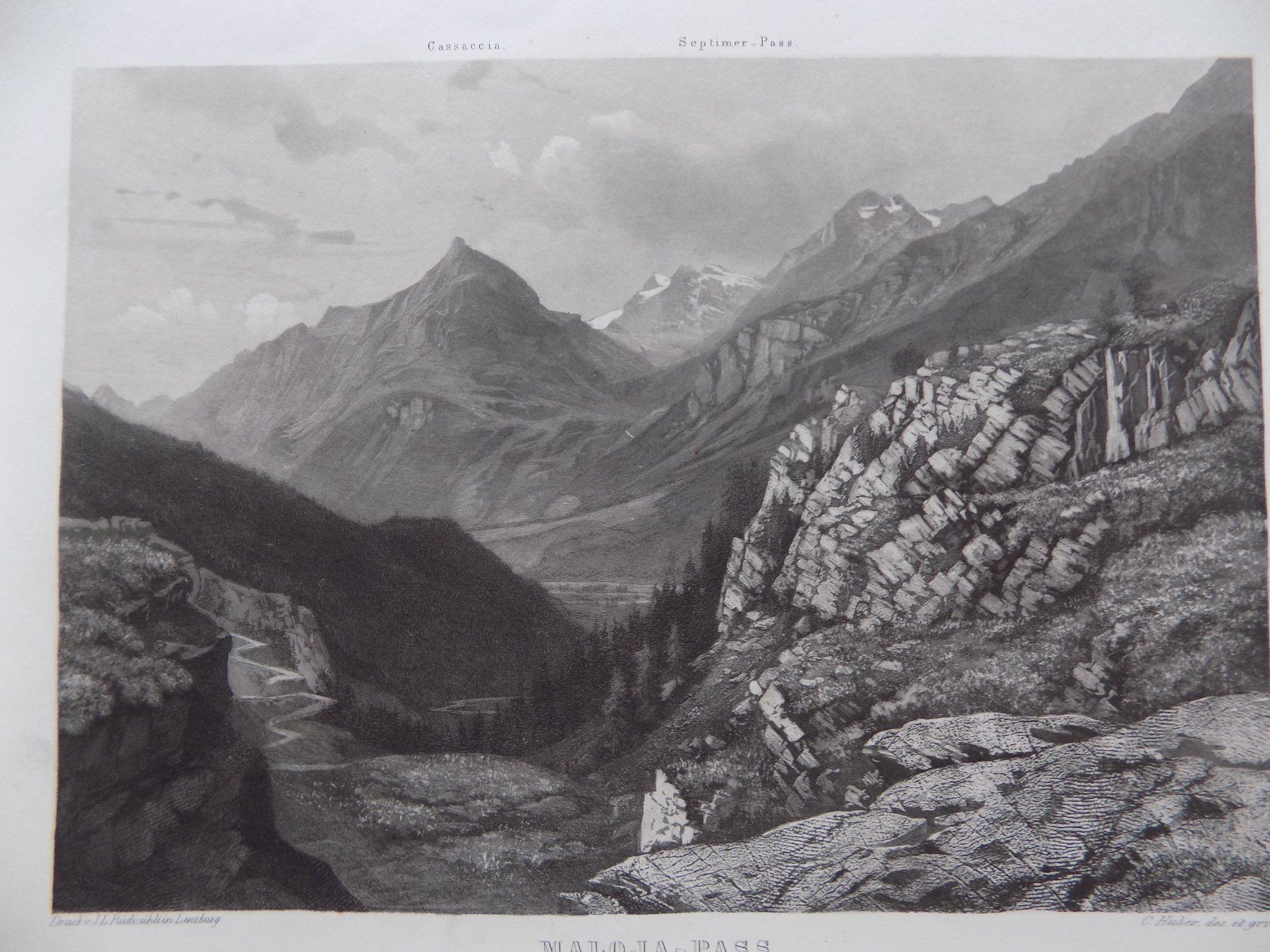 Gravures: Maloja - Pass – D'occasion à Risch par Rischli15 5
