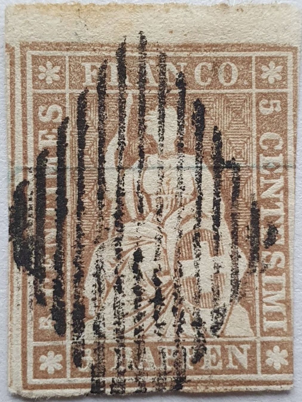 Tutti i francobolli: Strubel 22B Mit Befund Kat. 260.- – Usato da Balgach venduto da SIMEON27