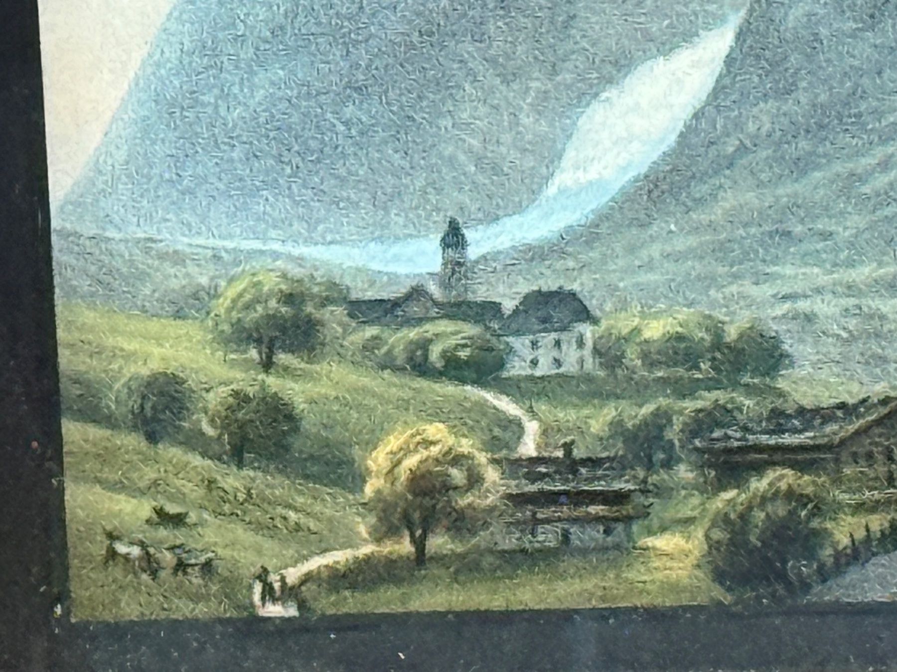 Grafica & Litografie: Rothmüller Jacques 1804-1862  Litho Gouache Grindelwald – Usato da Bern venduto da Jwpm66 2