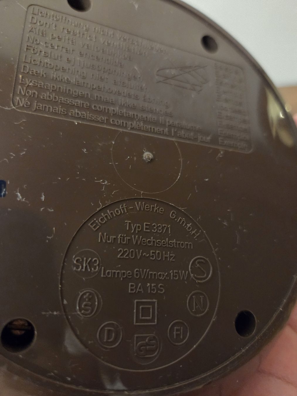 Lampade: Eichhoff Werke Lampette – Difettoso da Bern venduto da artBoutiquech 6