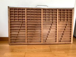 Setzkasten aus Holz, Original