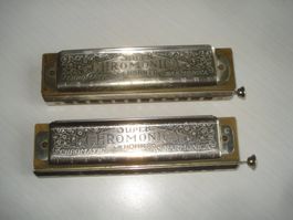 Uralte Hohner Super Chromonicas - Chromatic Harmonicas