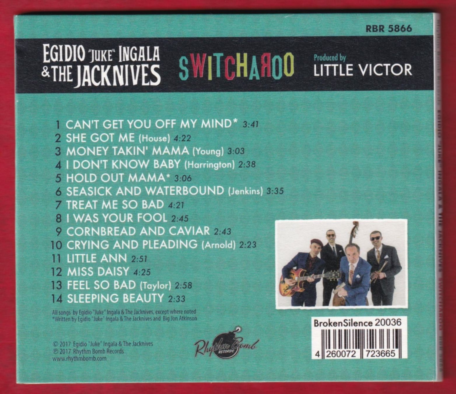 CD: Egidio "Juke" Ingala & The Jacknives - Switcharoo (CD) – Usato da Zürich venduto da Pfluftl2000 1
