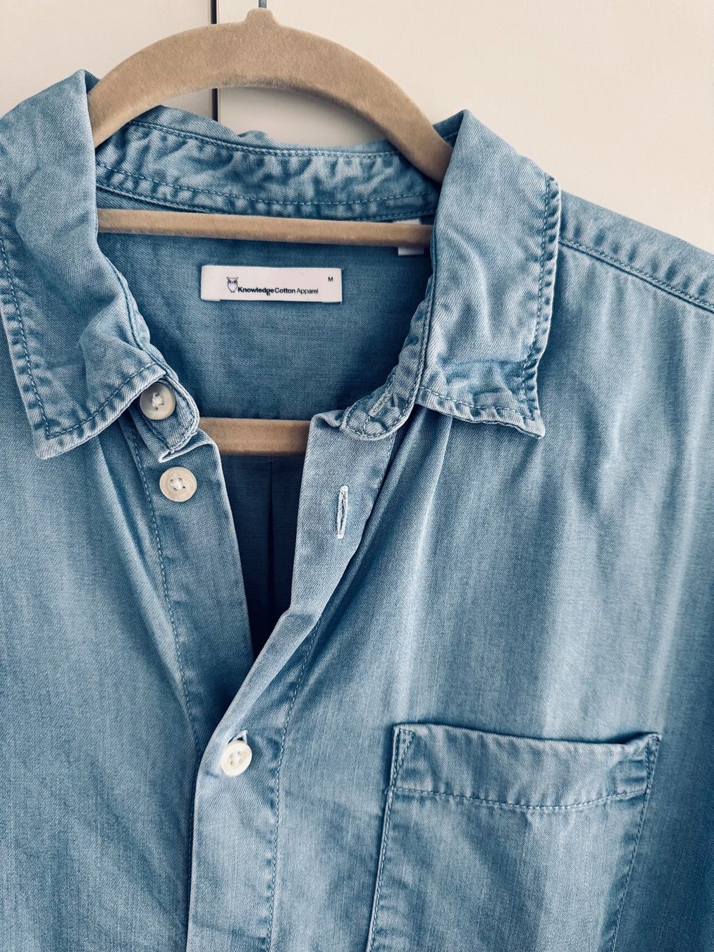 Chemises: KNOWLEDGE COTTON APPAREL Shirt / Hemd Hellblau Gr. M – Neuf (Voir description) à Ennetbaden par DanielCPH 1