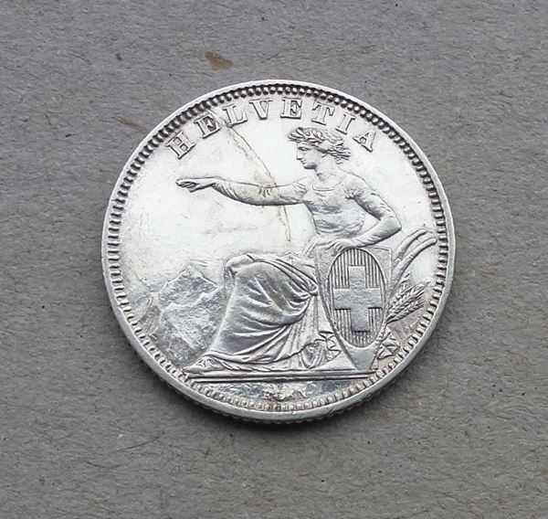 Tutti le monete: ++ 1.- Franken 1861 – Usato da Walkringen venduto da Casablanca777 1