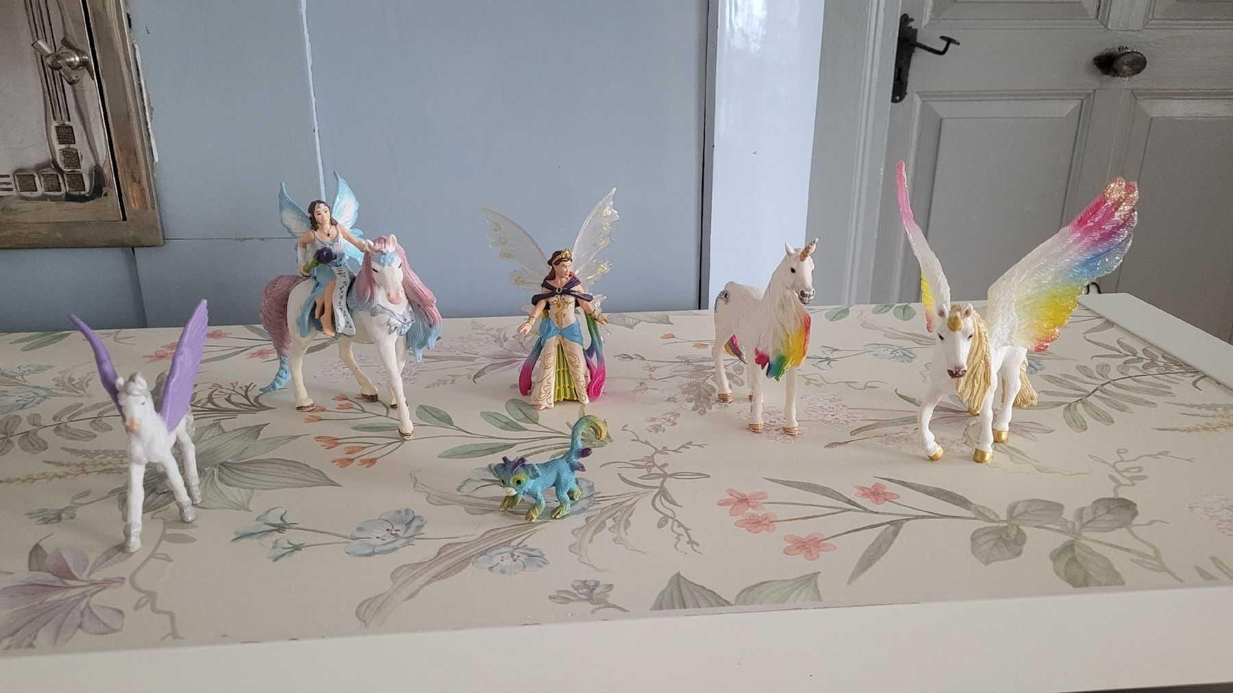 Schleich Giocattoli: Schleich Elfen, Pegasus, Einhörner, Set mit 6 Stück, Top! – Usato da Warth venduto da aussieaussie