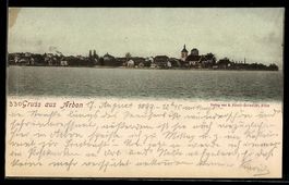 Arbon, Panoramablick mit Ort und Kircge