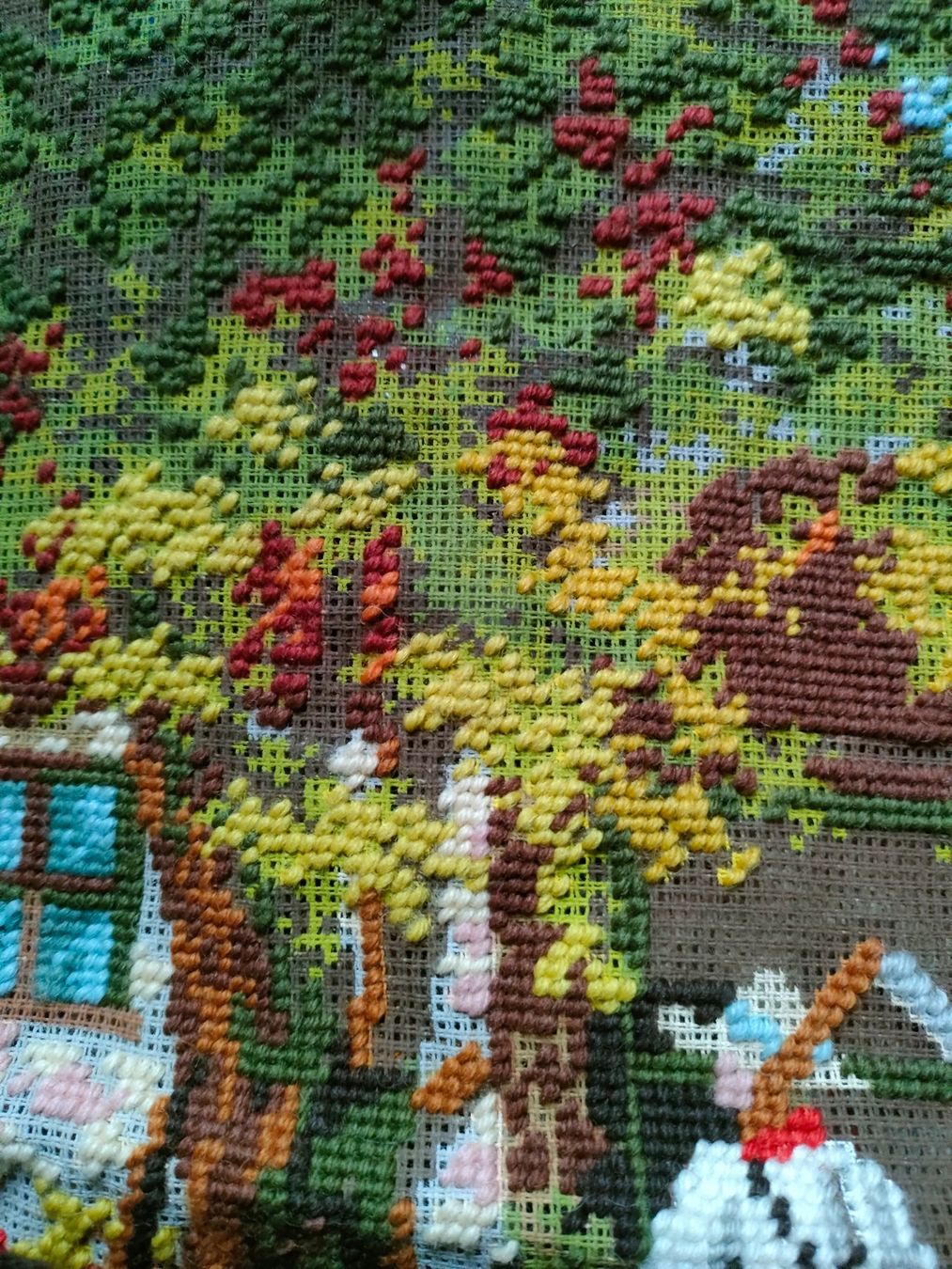 Foto & Immagini: Gobelinbild Handarbeit angefangen – Nuovo (secondo la descrizione) da Brugg AG venduto da Mashaba 1