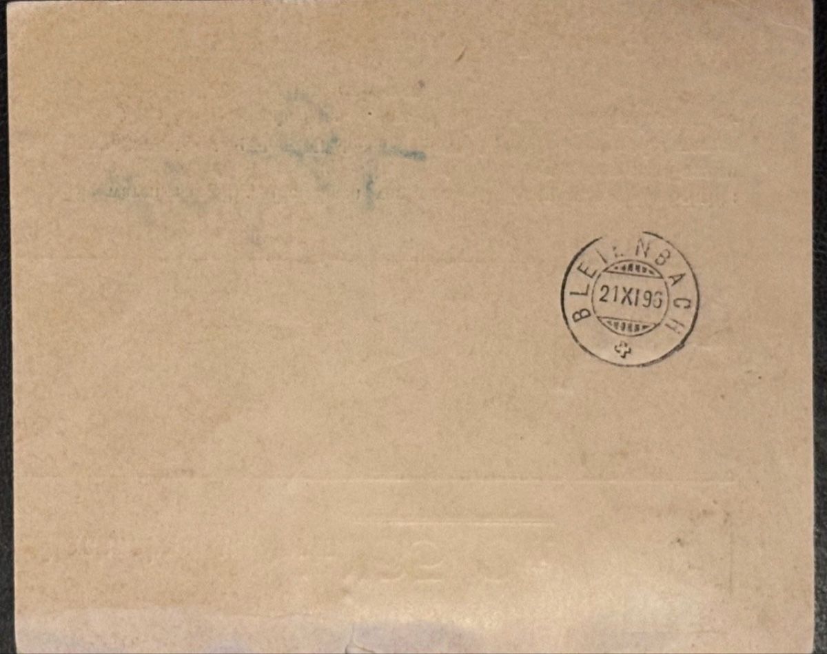 Tutti i francobolli: Briefumschlag mit Stempel und Adresse, 29.XI.96 – Usato da birsfelden venduto da tim0444 1