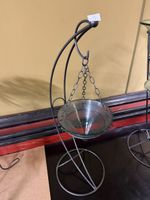 Metallständer mit  Glas Schale