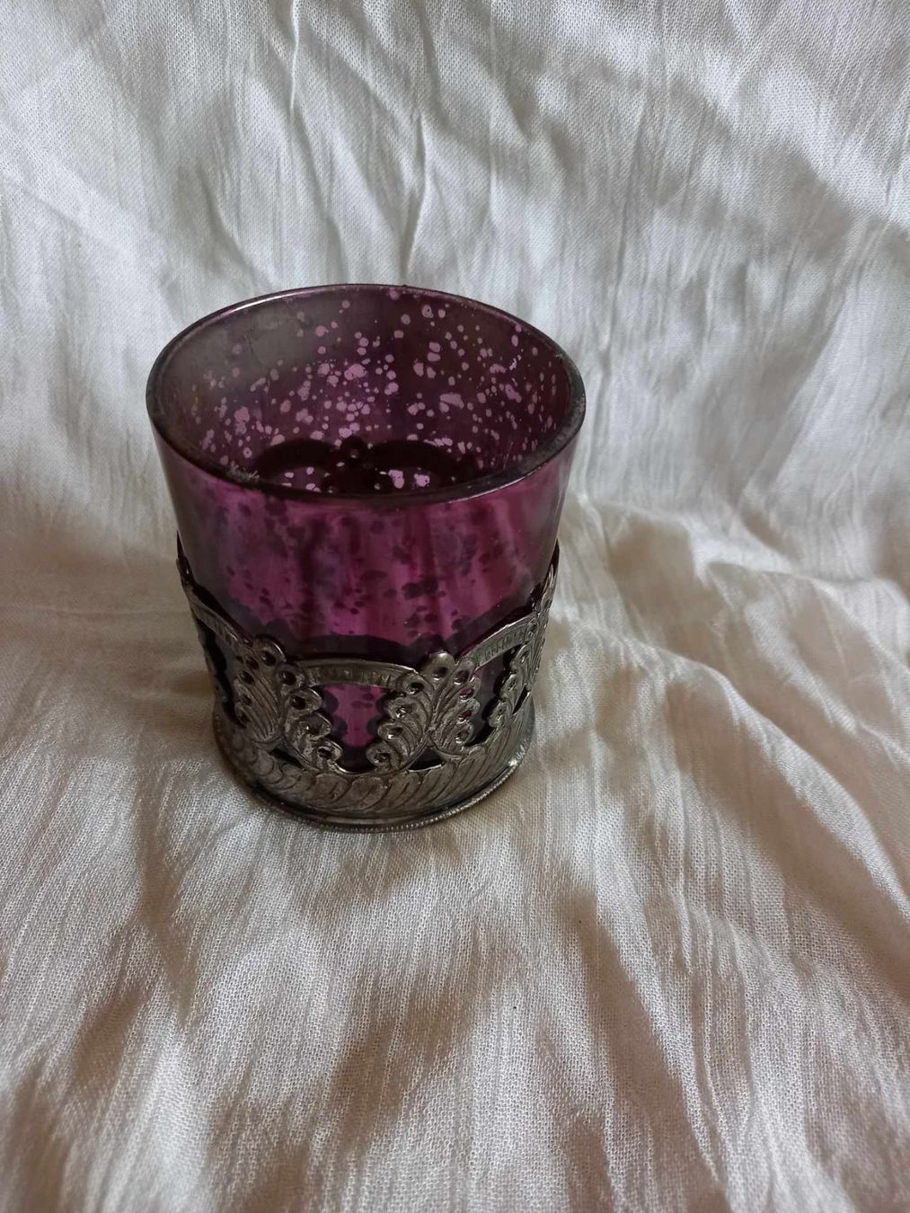 Tutte le decorazioni: Windlicht Violett Glas Metall Deko – Usato da Möhlin venduto da kur_jk78 2