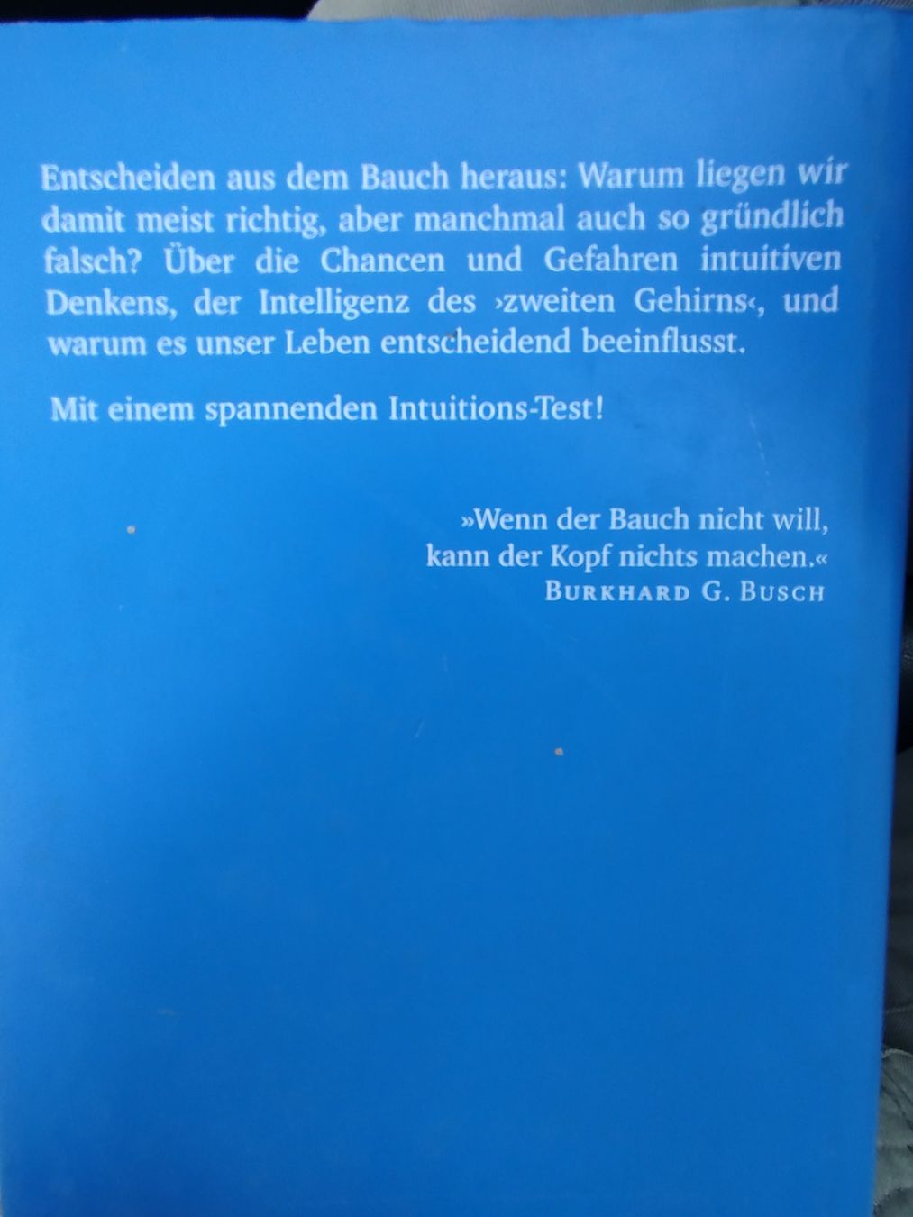 Libri: DENKEN MIT DEM BAUCH – Usato da Wettingen venduto da Colorup 1