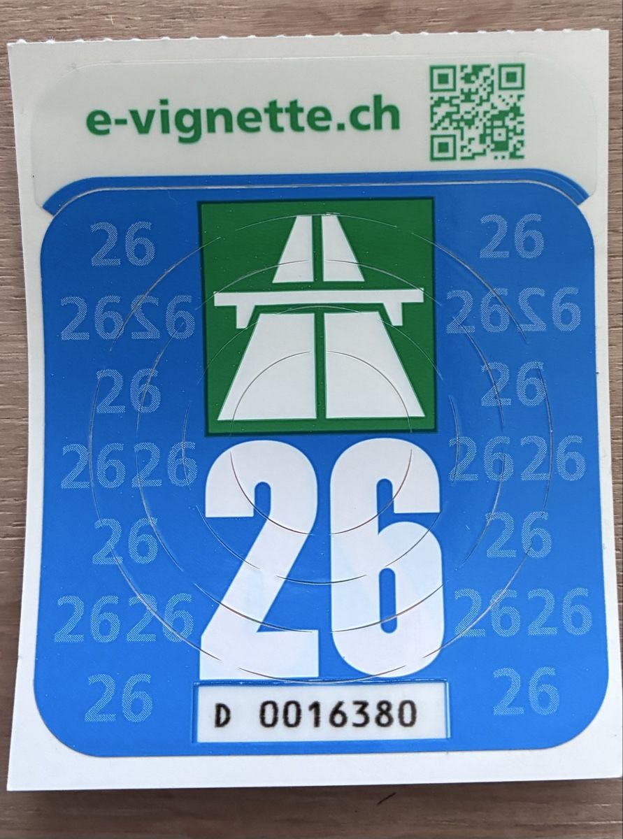 Autobahnvignetten: Autobahnvignette 2026 ab 1.00 – Neu und originalverpackt aus Stadel b. Niederglatt von maichaeferli