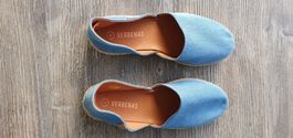 Verbenas Espadrilles, Stoffoptik hellblau Gr. 39 - Neu