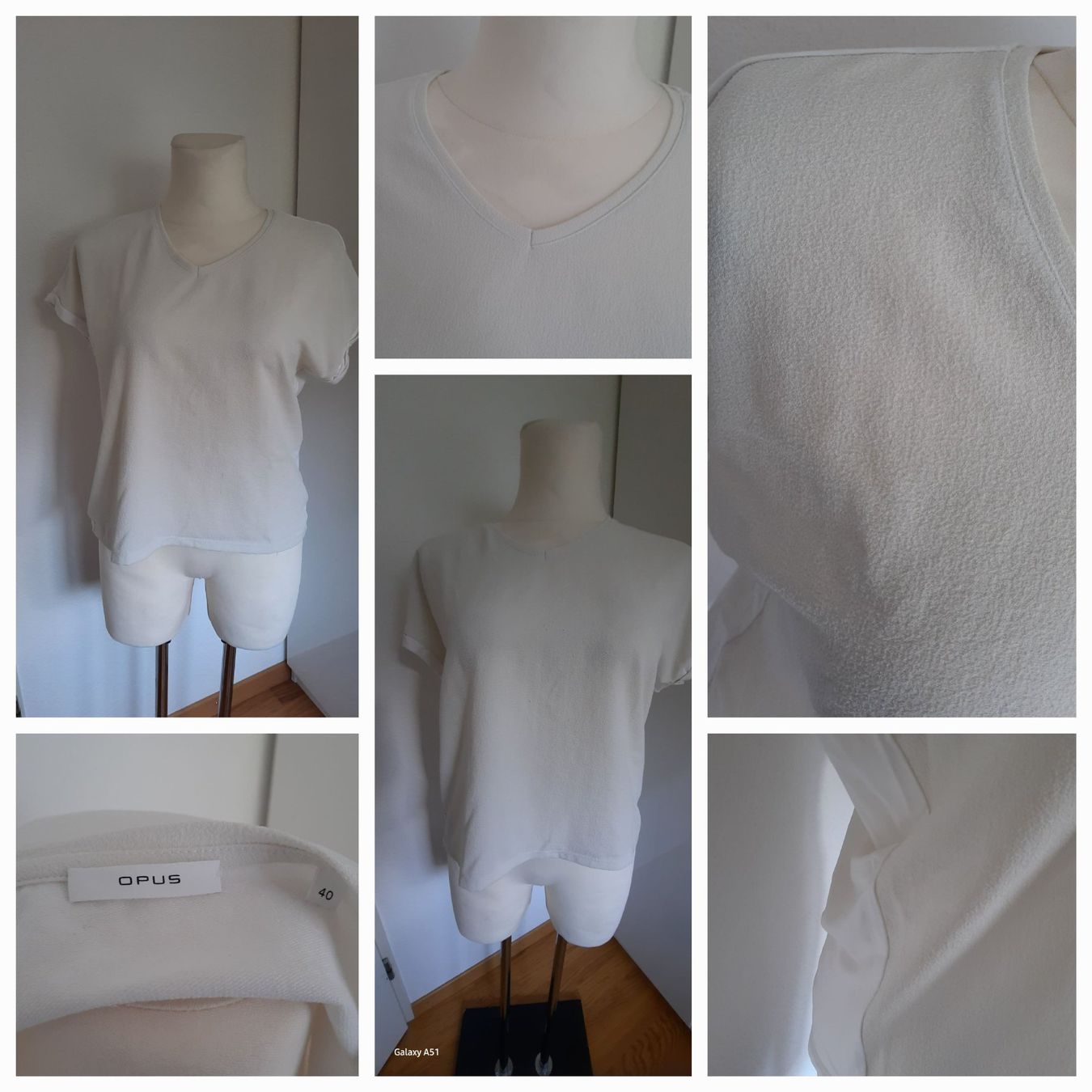 Opus Camicette: **OPUS*** Blusenshirt cremeweiss Gr. 40 – Usato da Wädenswil venduto da H2H_Secondhandshop
