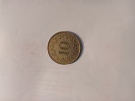 Pièce de collection Malte 10 Cents, année 1972, vintage