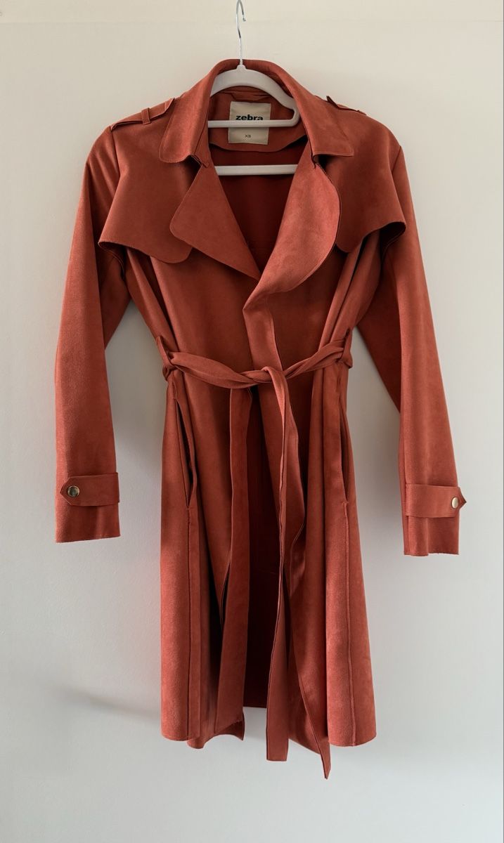 Cappotti: ORANGER TRENCHCOAT WILDLEDEROPTIK – Nuovo (secondo la descrizione) da Cham venduto da ali_v7zq