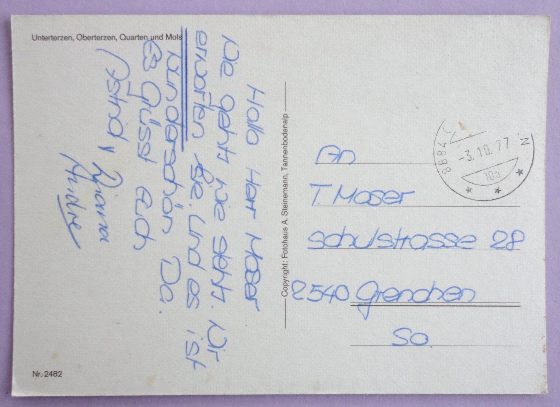 Cartes postales: Am Walensee – Défectueux à Fétigny par Billy2miny 1