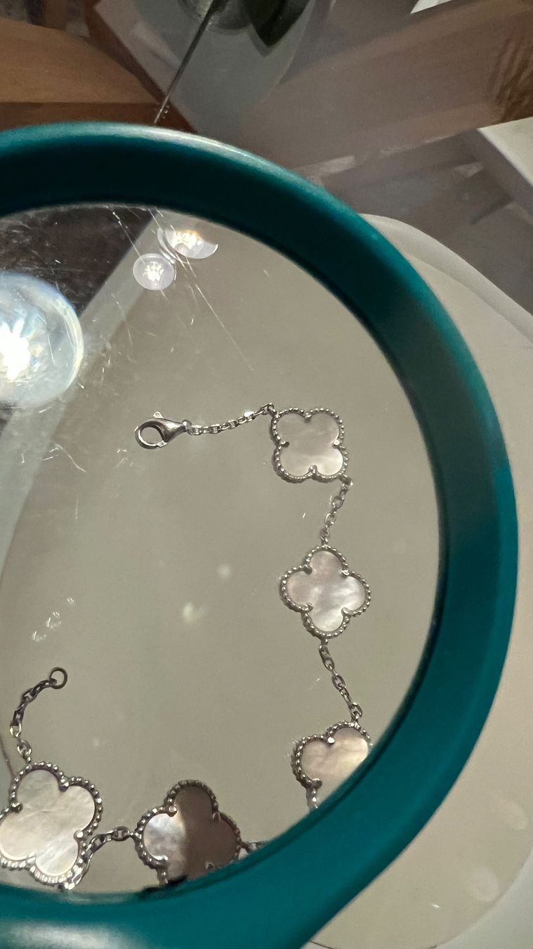 Altri gioielli: Set Silber Perlmutt Blumen (Ohrringe+Armband) – Usato da Uznach venduto da bmw-girl 6