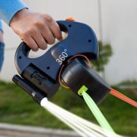 Hundeleine mit einziehbarer doppelter Traktion