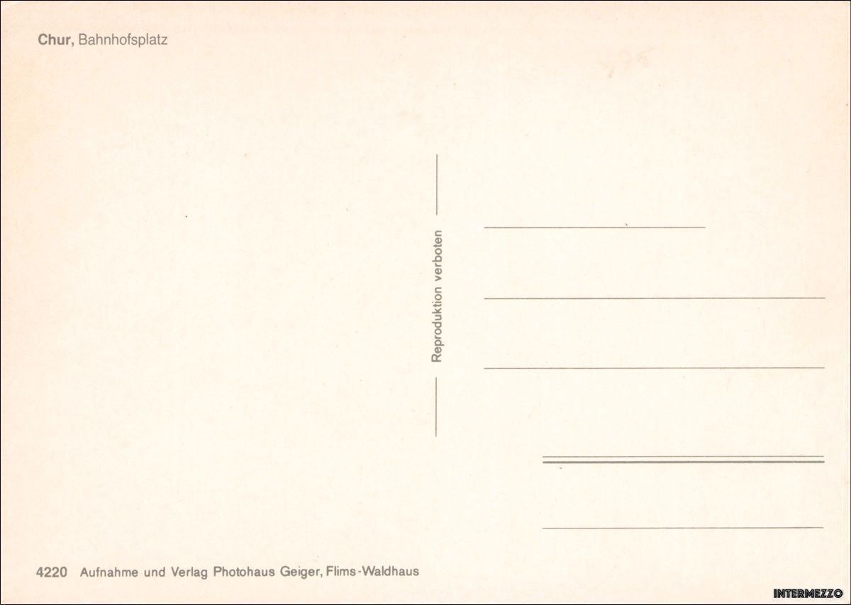 Cartoline postali: Postautos // Chur GR Bahnhofplatz – Usato da Basel venduto da intermezzo12 1