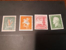 Sarre 4 timbres 1958
