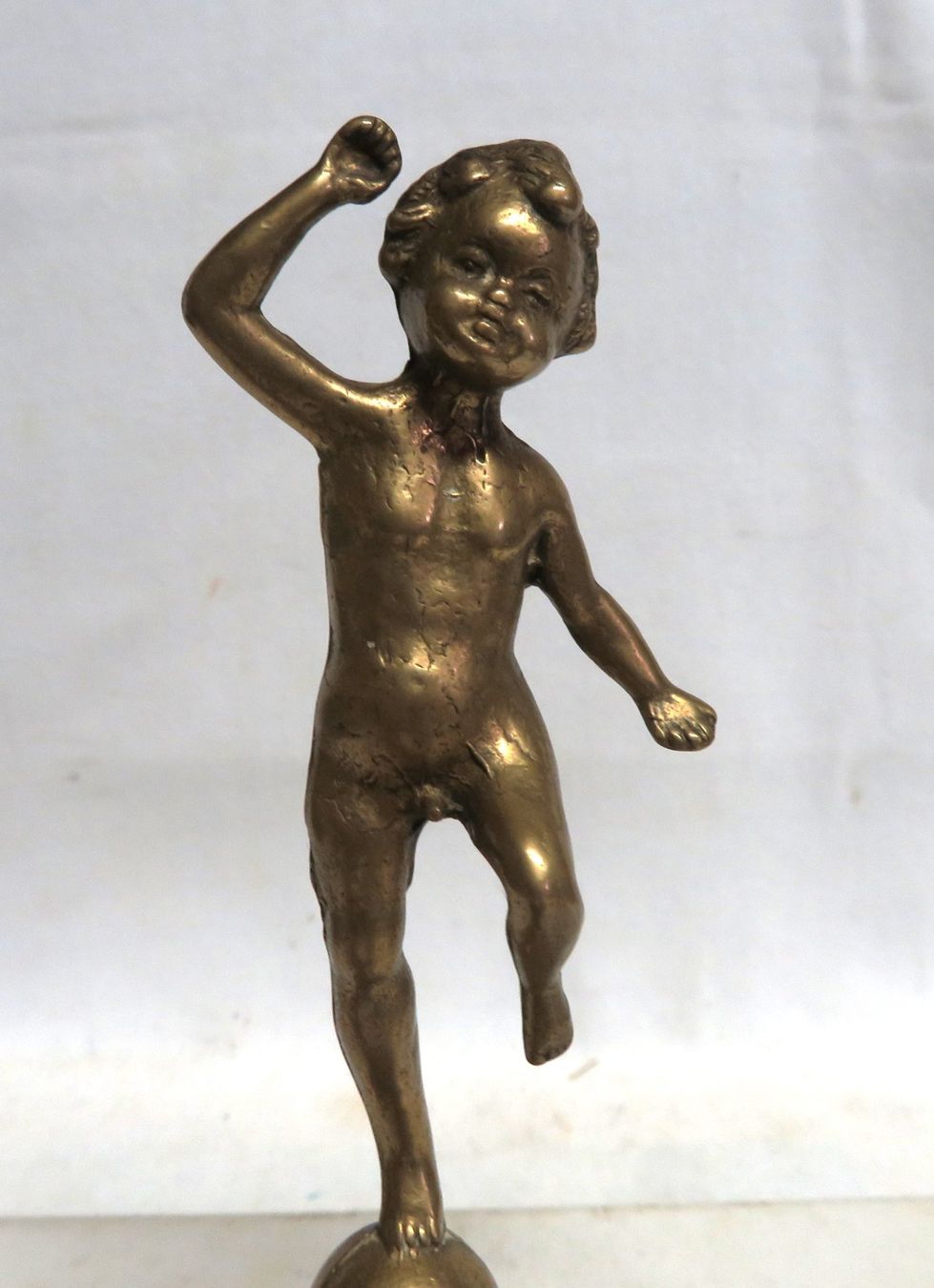 Statuette: Figur Statuette Skulptur Jüngling Messing – Usato da Tüscherz-Alfermée venduto da Newpad 1