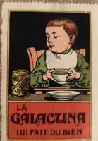 Annonce ancienne La Galactina enfant mangeant