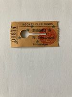 HC Davos - altes Ticket für Stehplatz