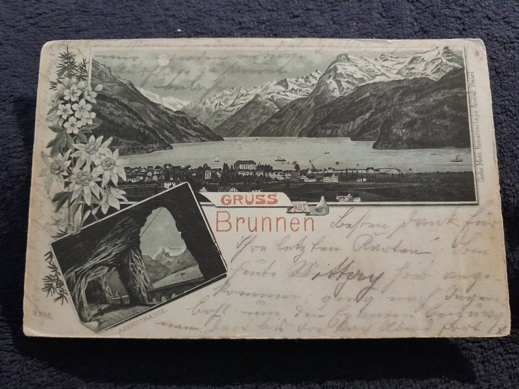 Cartoline postali: AK Gruss aus  Brunnen 1898 – Usato da oekingen venduto da beauty1964