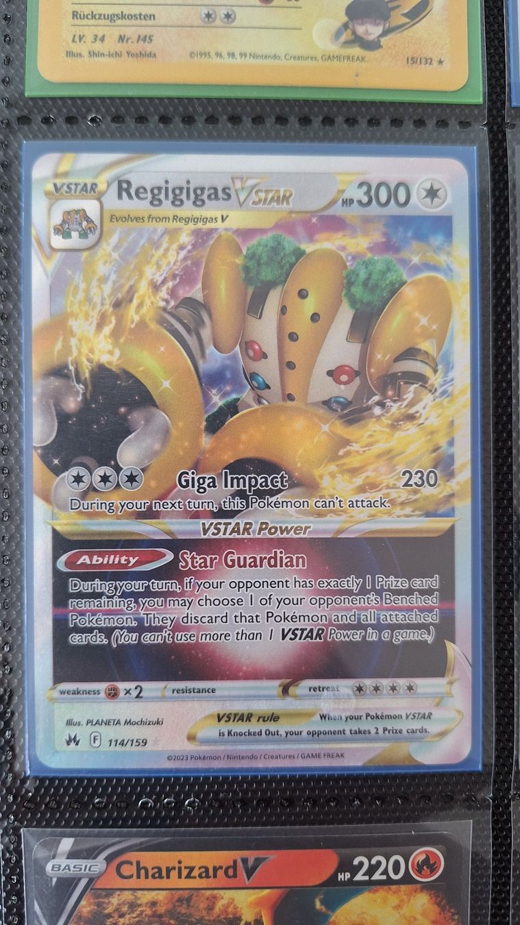 Pokémon Carte collezionabili: Regigigas VStar – Usato da Altstätten SG venduto da GGsGameshop