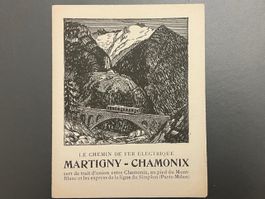 Martigny-Chamonix Elektrische Eisenbahn / Chemin de fer