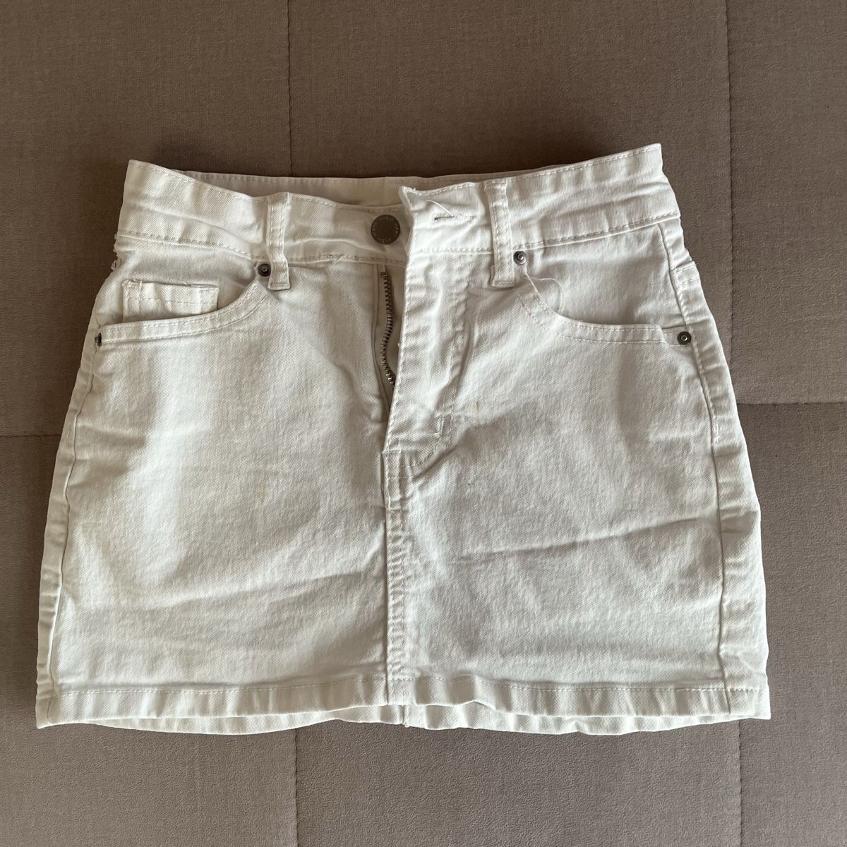 Röcke: Jeans Minirock, weiss, Gr. XS – Gebraucht aus Cunter von tiramisuuu_